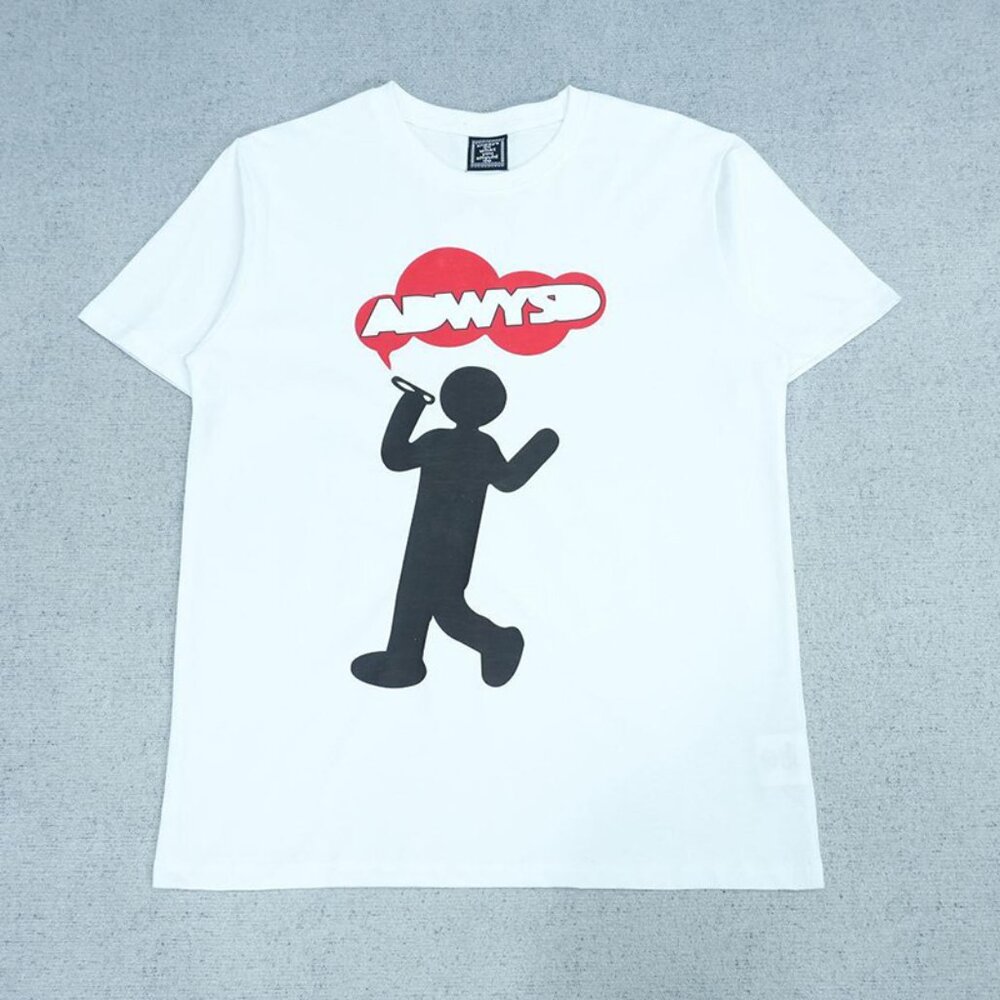 Always White Fun Graphic Short Sleeve T Shirt